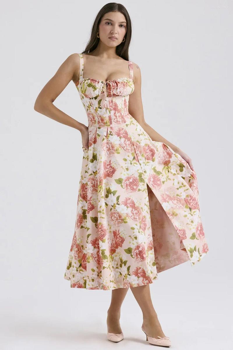 Casual Dresses 2025 Summer Fashion 21 Colors Spaghetti Strap Dress Women Long Y2k Vestidos De Verano Mujer C260312