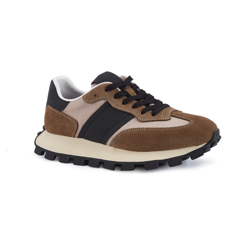 Designer CHCH Thick Soled Running With Cowhide Surface, Trendy And Leisure Shoes, Versatile Commuting Sports Men's Shoes