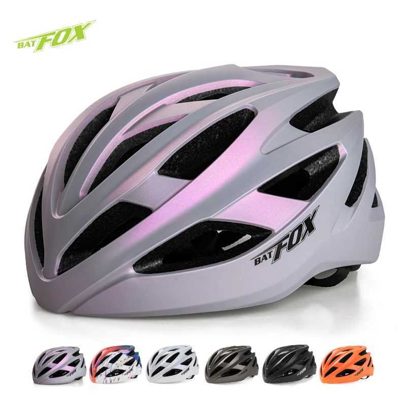 New Arrival BATFOX Road Bike Helmet Lightweight Breathable Adjustable One Piece Comfortable Lining Mens Bike Safety Helmet Bike Helmet Z250320