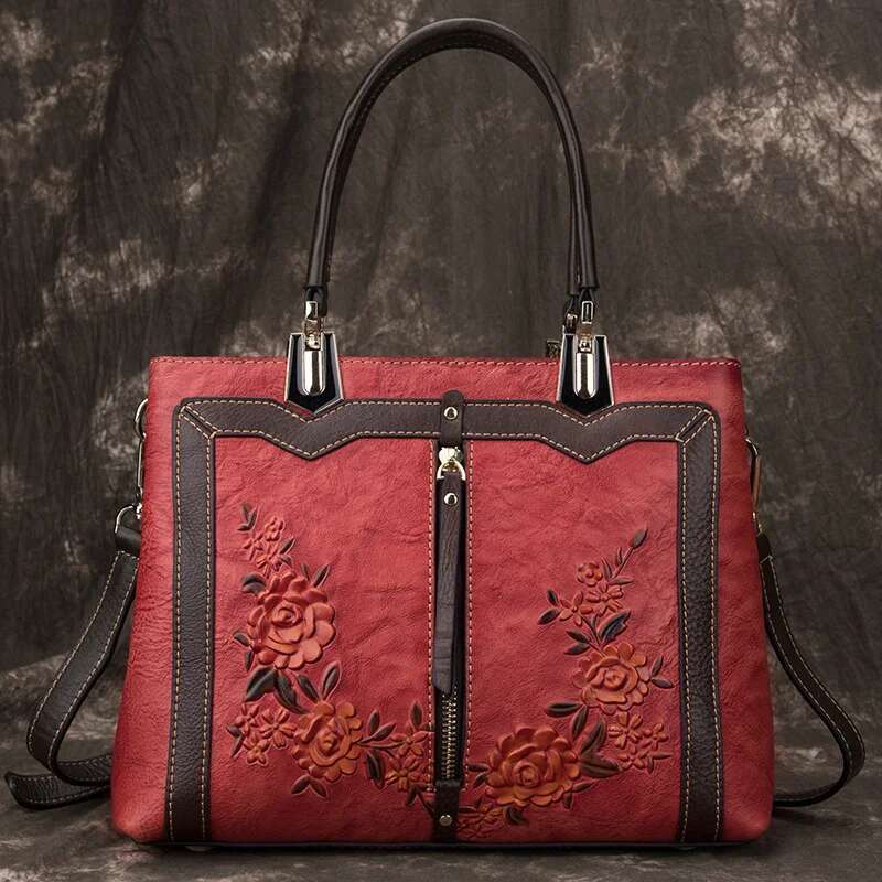 MOTAORA Women's Retro Genuine Leather Handbags For Women 2025 New Handmade Crossbody Bag Large Capacity Bags Female