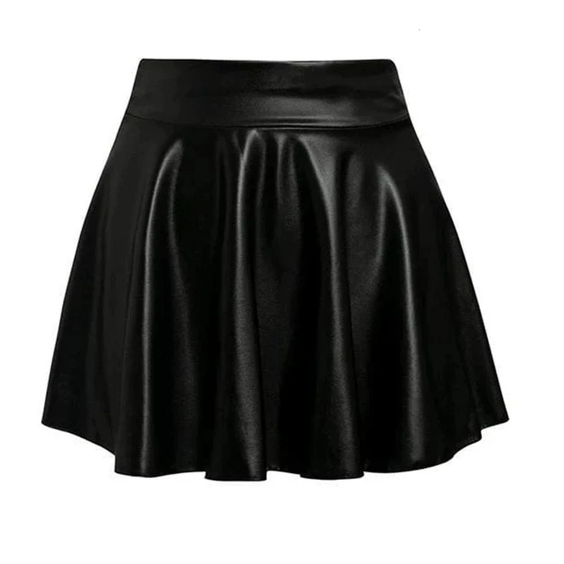 Leather Matte Slim Mini Sexy Fashion PU Short High Waist Skirt Korean Nightclub Streetwear Wholesale Skirts 250320