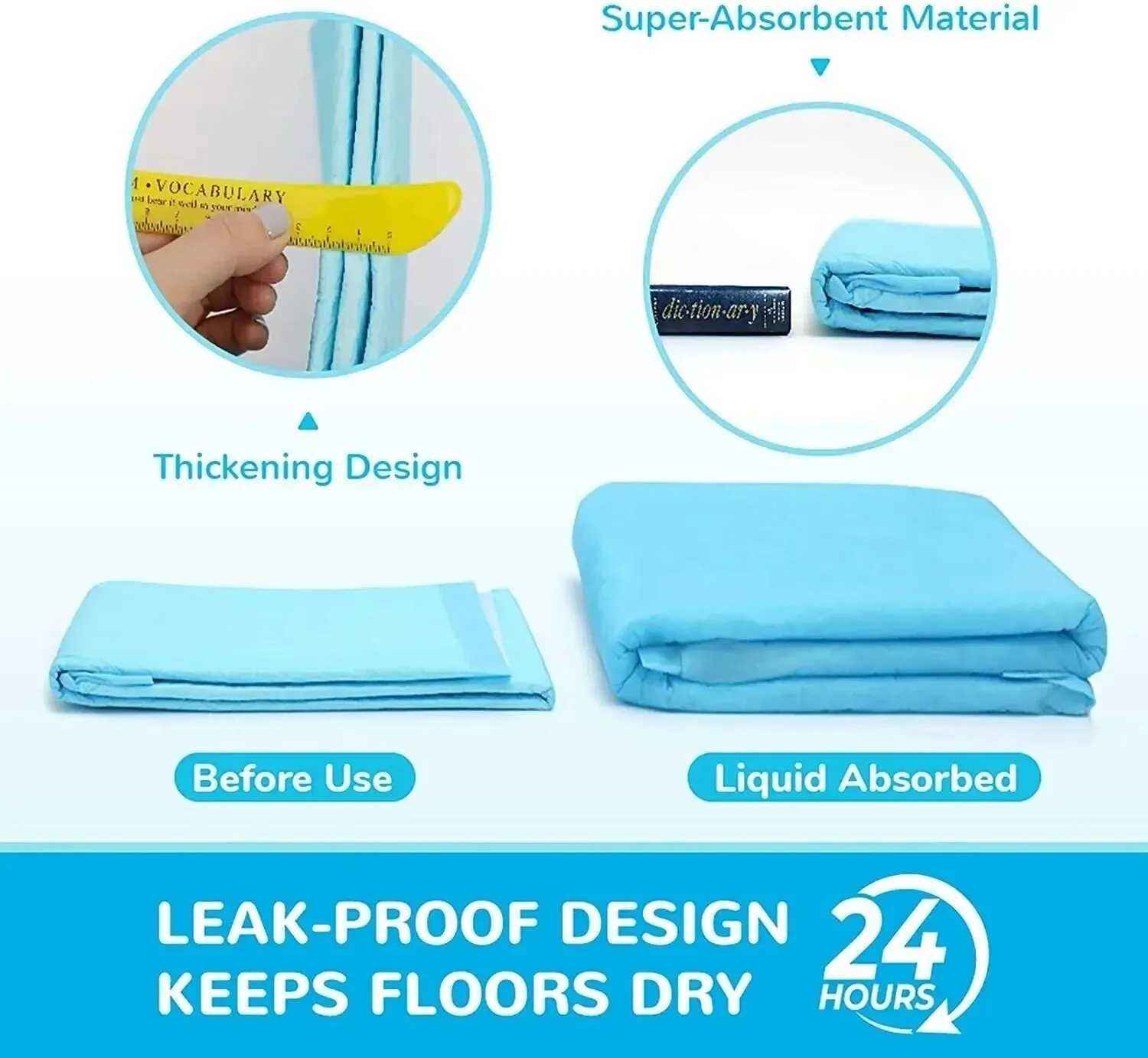 Super absorbent pet diaper dog thick diaper pad quick drying disposable diaper pad for cat and dog diapers deodorant pet supplies Y250320
