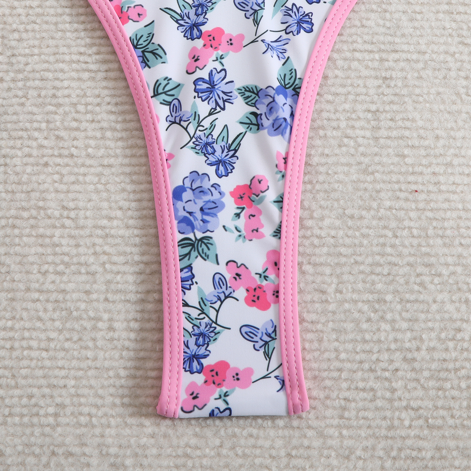Women Cute Thong Bikini Swimsuit 2025 Triangle Bikinis Set Female Two-piece Swimwear Floral Print Bathing Suits for Summer Beach Brazilian Bathing Sui
