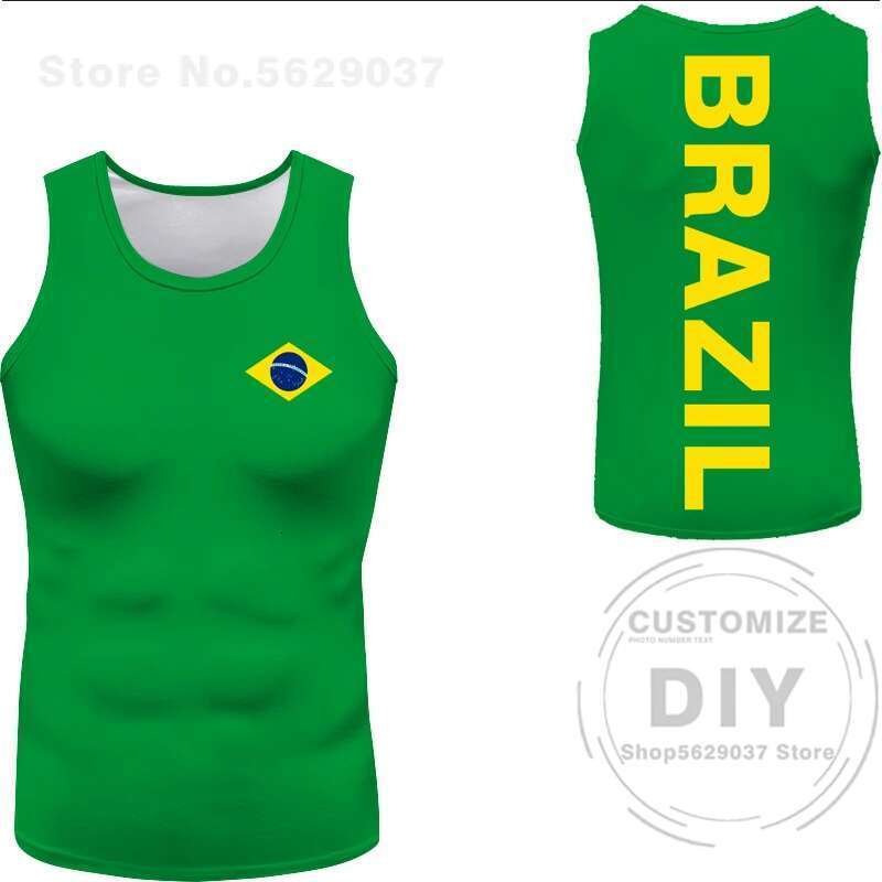 Brazilian women's sleeveless T-shirt, free personalized name, women's clothing