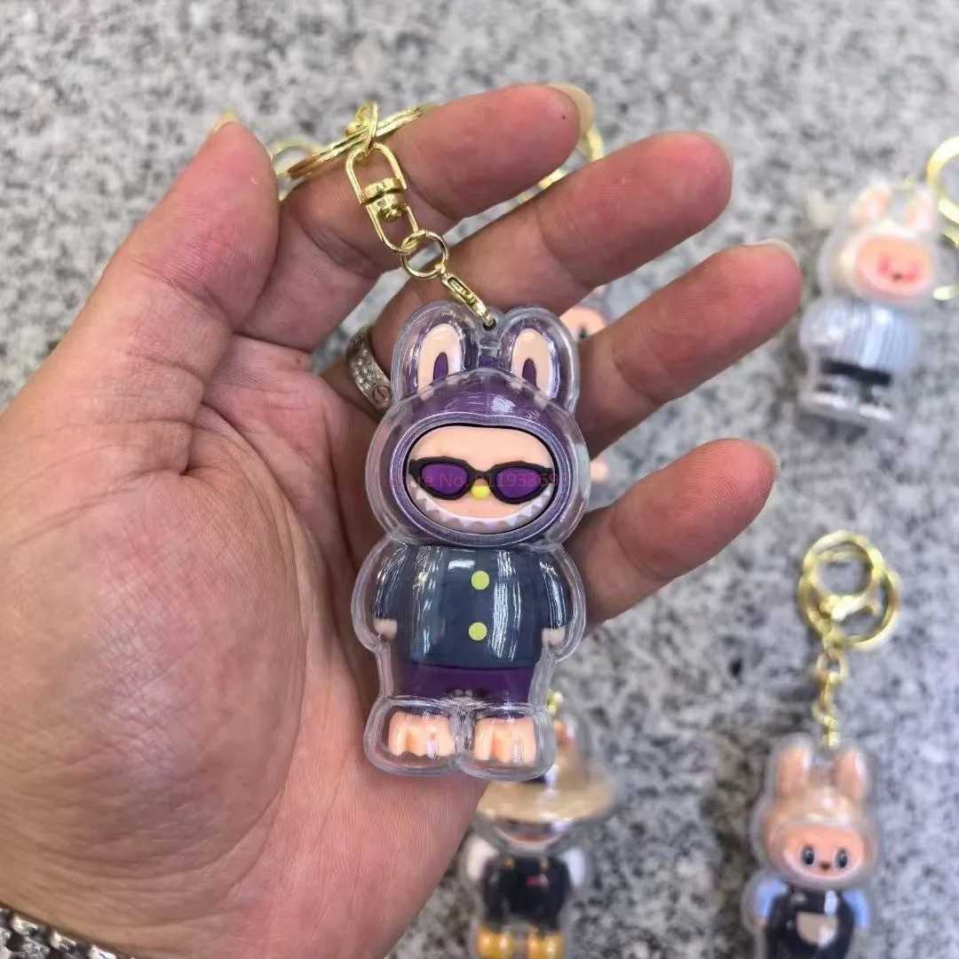New Labubu Keychain Blind Box Toy Backpack Pendant with Protective Box Blind Box Hot Kavay Cartoon Bag Mystery Box Childrens ToysXJ250319