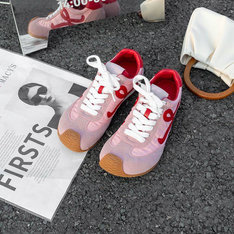 2025 New Luojia Genuine Leather German Training Sports Women's Lace up White Designer Fashion Shoes