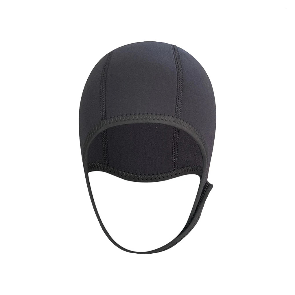 Neoprene 2 5mm Thicken Swim Thermal Hood Cap Thicken Underwater Ear Hat Training Practice Swimwear Man Women Black 250320