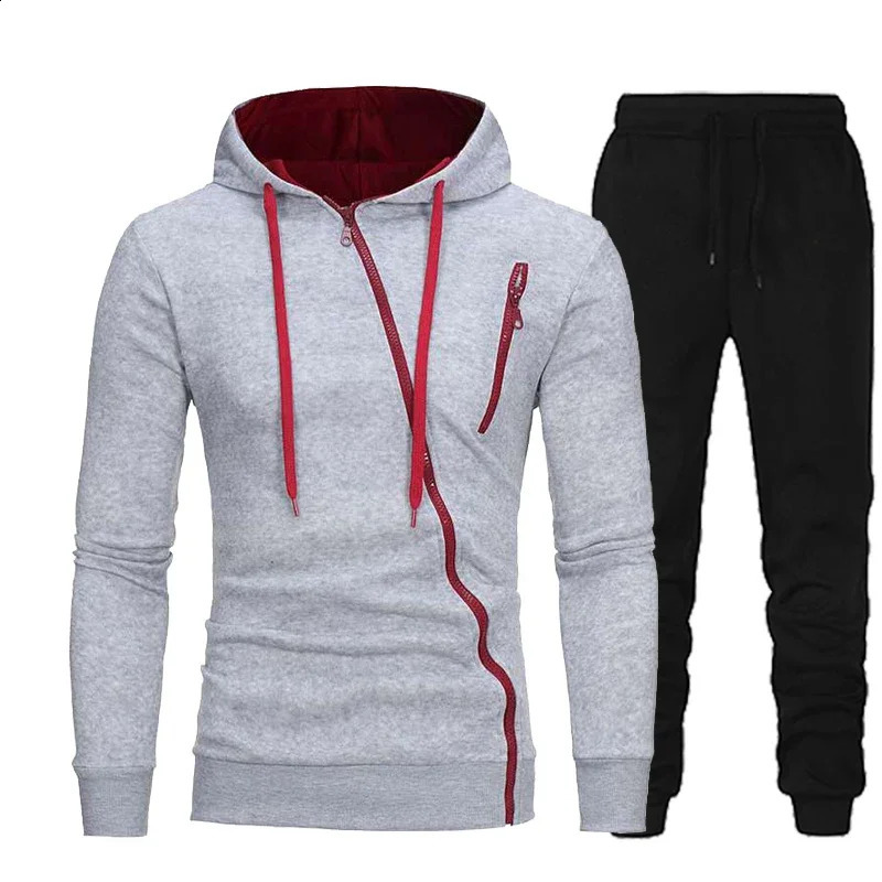 2024 mens hooded sweatshirtpants 2PCS jogging sportswear casual sweatshirt spring autumn set 250319
