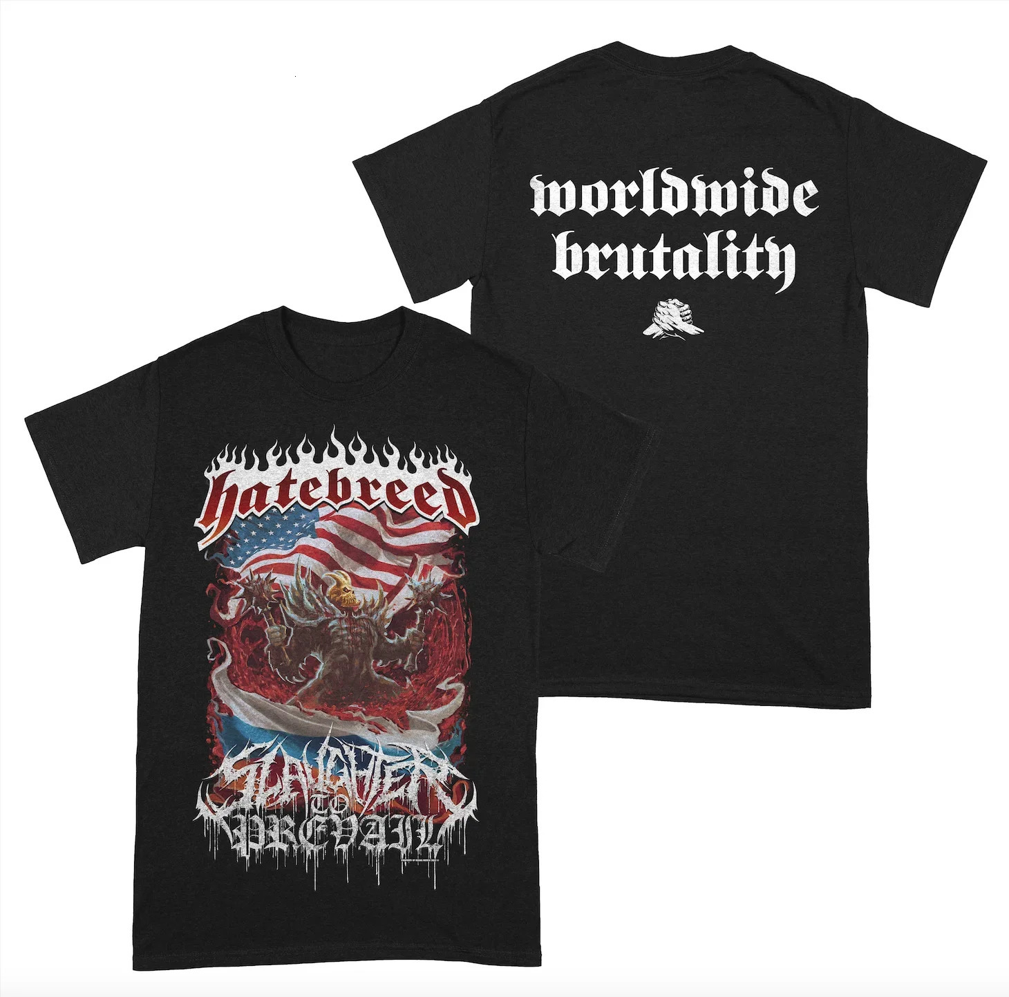 Russia Rock Heavy Mental SLAUGHTER TO PREVAIL Tshirt Mens Short Sleeve Graphic Teeshirt Harajuku Streetwear Shirts 250320