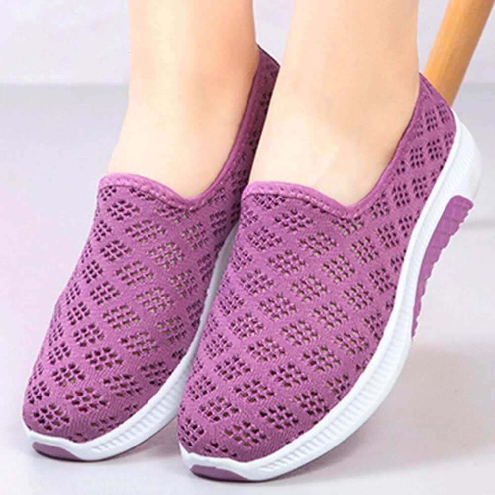Comfy Flats Women Mesh Breathable Flat Casual Sneakers Women'S Loafers Shoes Summer 2024 Tenis