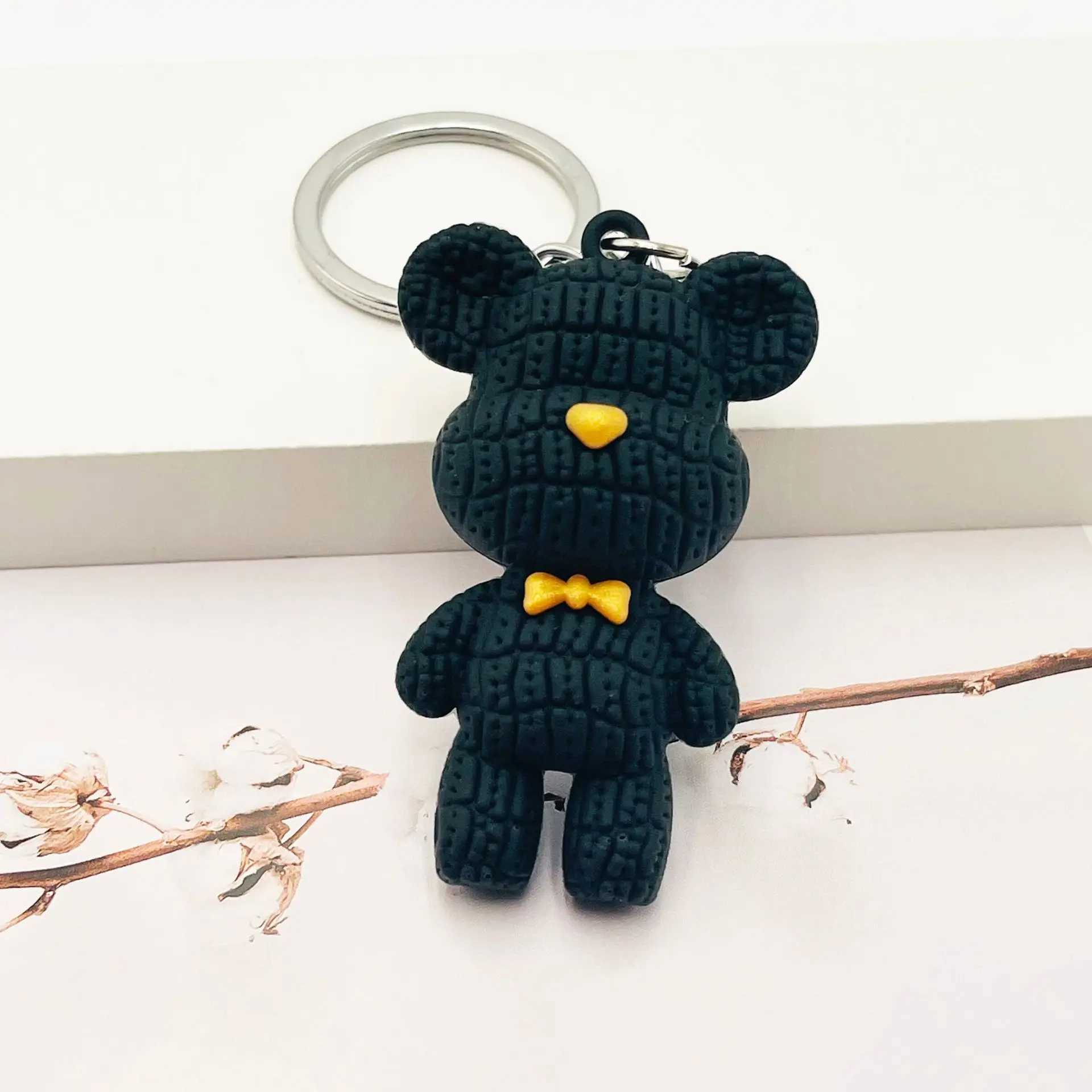 Plush Bear Violent Bear Keychain Girl Bag Pendant Stereo Doll Trend Gift WholesaleXJ250319