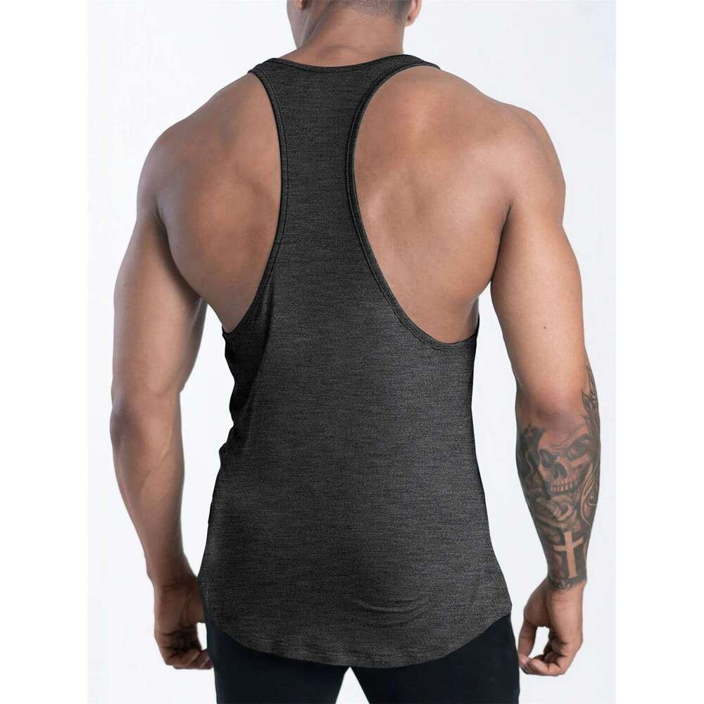 Men's quick drying bodybuilding vest, sleeveless sports shirt, casual, slim fit, singles, vest, training suit