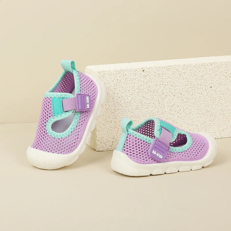 Toddler Girls Mesh Breathable Summer Sandals Non-Skid Baby Shoes 0-3Y Unisex Kids lightweight First Shoes-Suit for Fat feet 250319