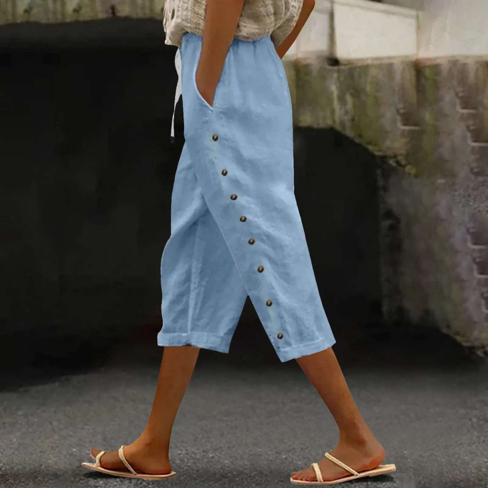 Fashion Casual Summer S Women's High Waisted Short Slim Fit Trousers Street Sports White Black Pants