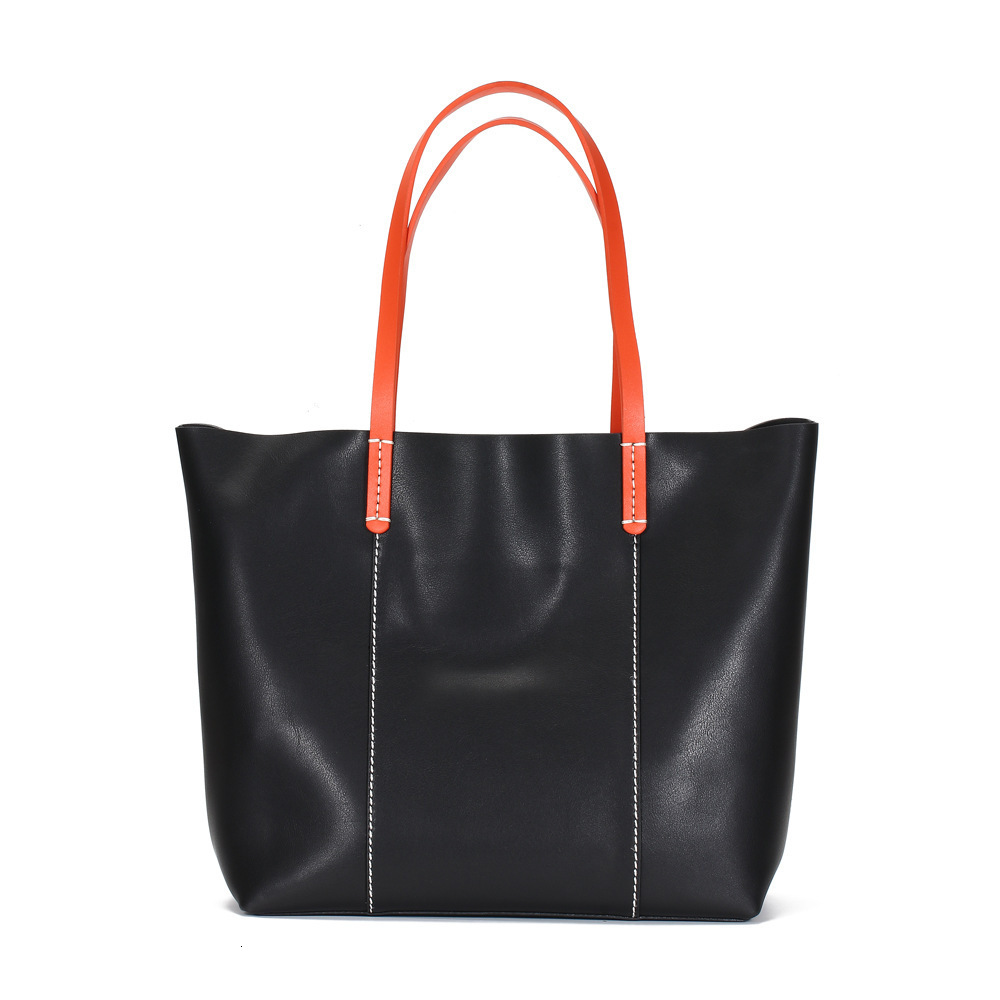 Simple Shoulder Capacity Cowhide New Item Niche Soft Underarm Tote Bag Women S Leather Large Bag Shoulder Bags
