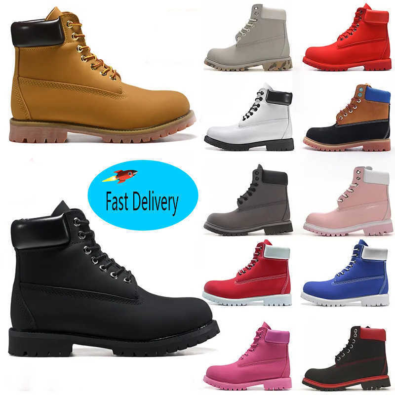 women men designer boots luxury booties ankle wheat black white brwon grey pink red blue fur outdoor shoes winter sneakers