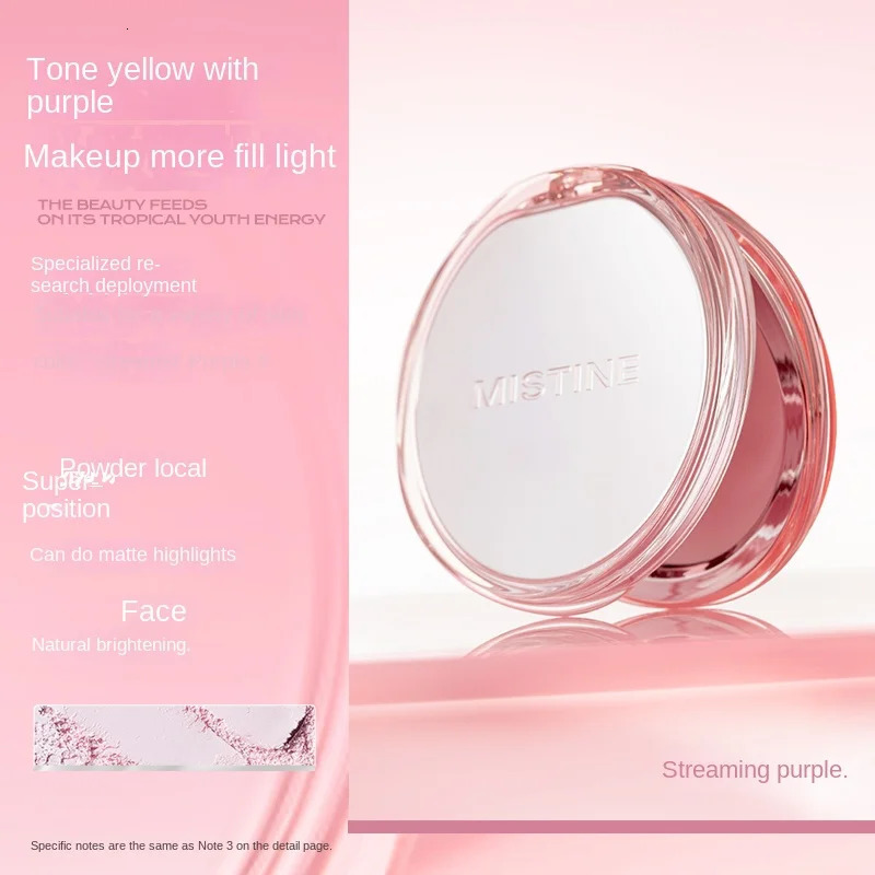 Misty Facial Painting Velvet Fusion Pressing Powder Set Oil Control Keep Makeup Bright Compact Foundation 250319