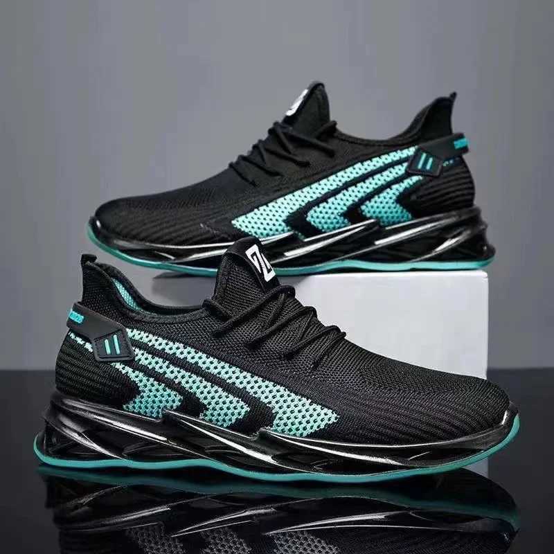 Mens shoes 2024 new trend mens shoes breathable lace running shoes Korean version lightweight casual sports shoes mens shoesW250320