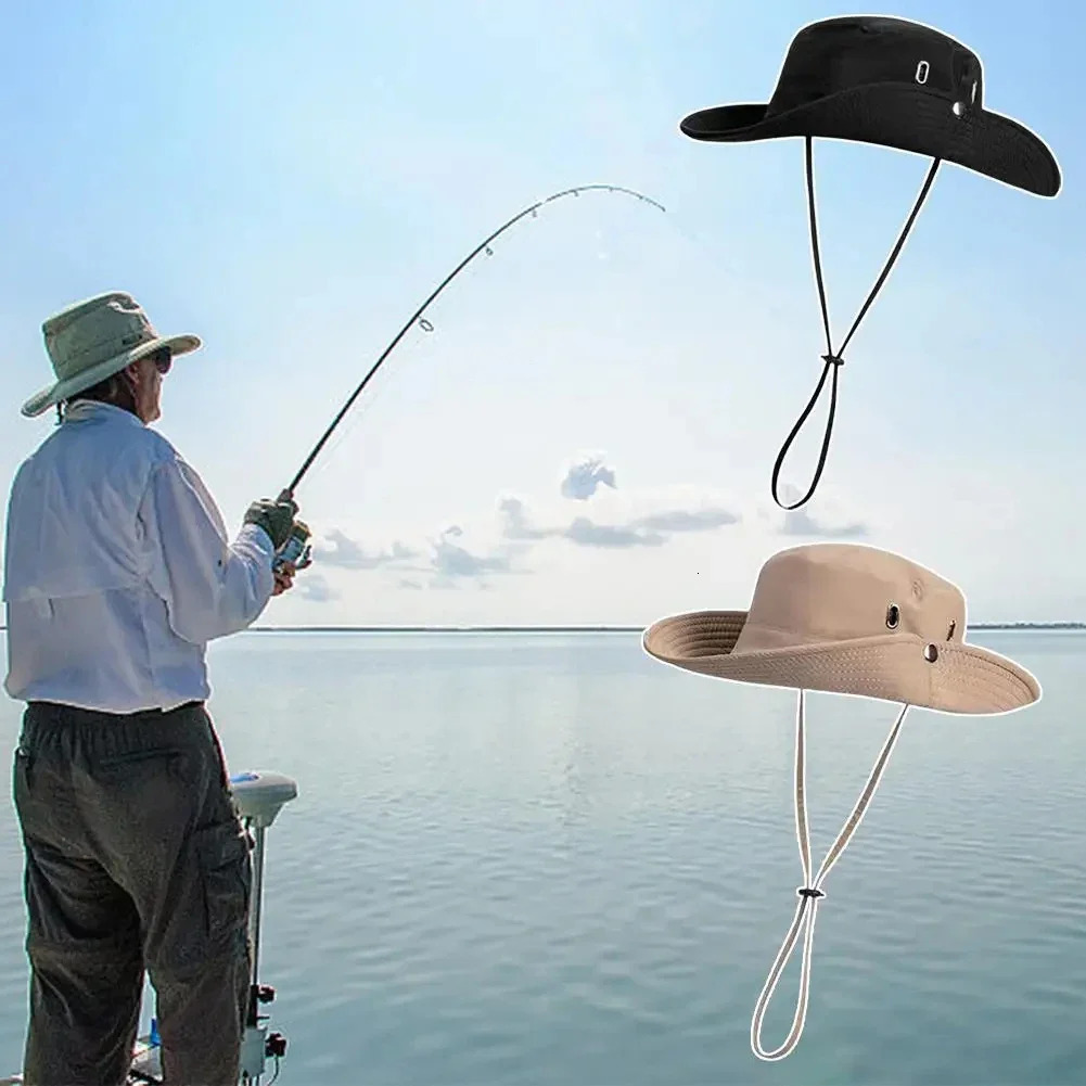 Mens AND WOMENS Waterproof Camping Hats Outdoor Sports Fishing Hats UV Protection Hats Breathable Sun Hat with Neck Flap 250320
