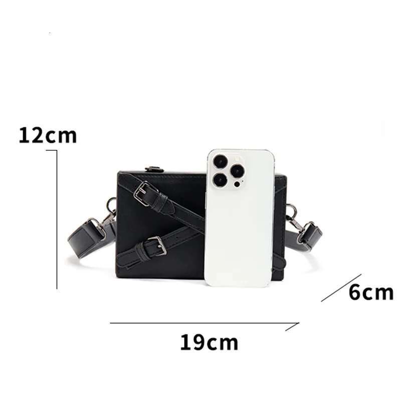 New Style Crossbody Men Box Shape Bags Fashion Brand Design Men's Crossbdoy Shoulder Messenger Bag Mobile Phone Handbags