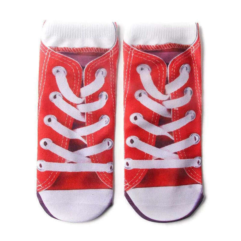 Flip Ps 3D Printed Fun Socks, Canvas Shoes, Funny Nail Socks