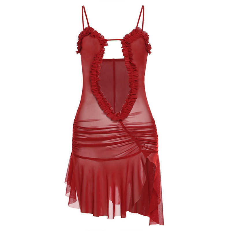 Spring Fashion Trendy Women's New Hanging Neck, Bareback Printed, Slimming Strap Dress 250315