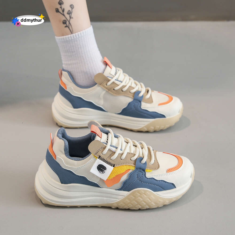 CRLAYDK Sneakers for Women Patchwork Casual Platform Walking Shoes Running Fashion Dad Comfortable Sport Non-Slip Tennis ddmythur