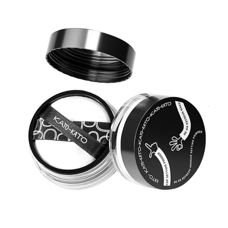 KATO Oil Control Loose Powder Soft Matte Shimmer Setting Finishing Foundation Powder Natural For Lasting Brighten Skin 250319
