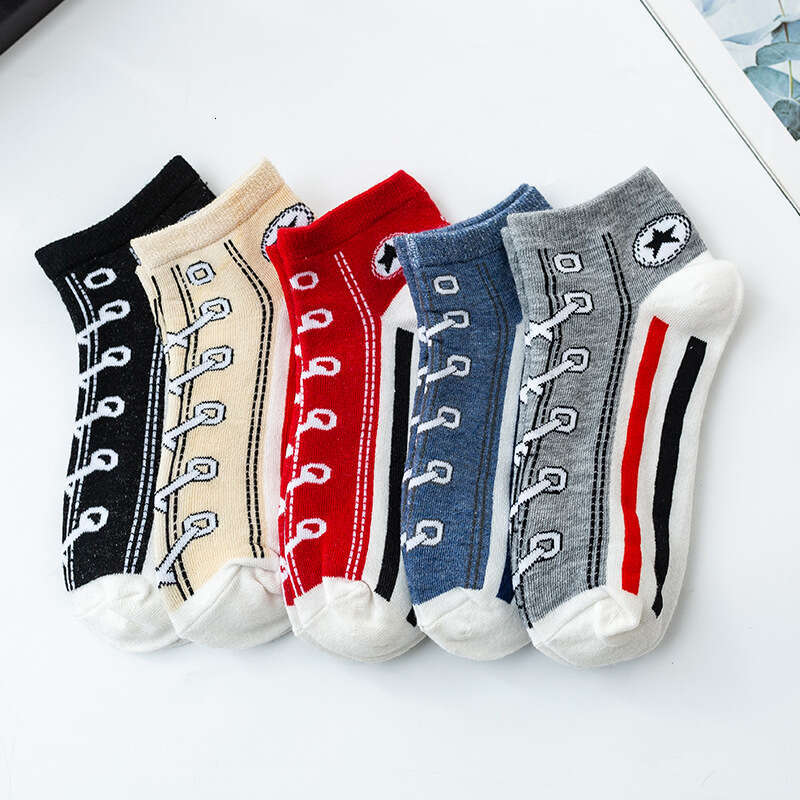 Canvas Socks For Men And Women, Casual Sports, Fun Short Cotton Socks, College Style, Couple