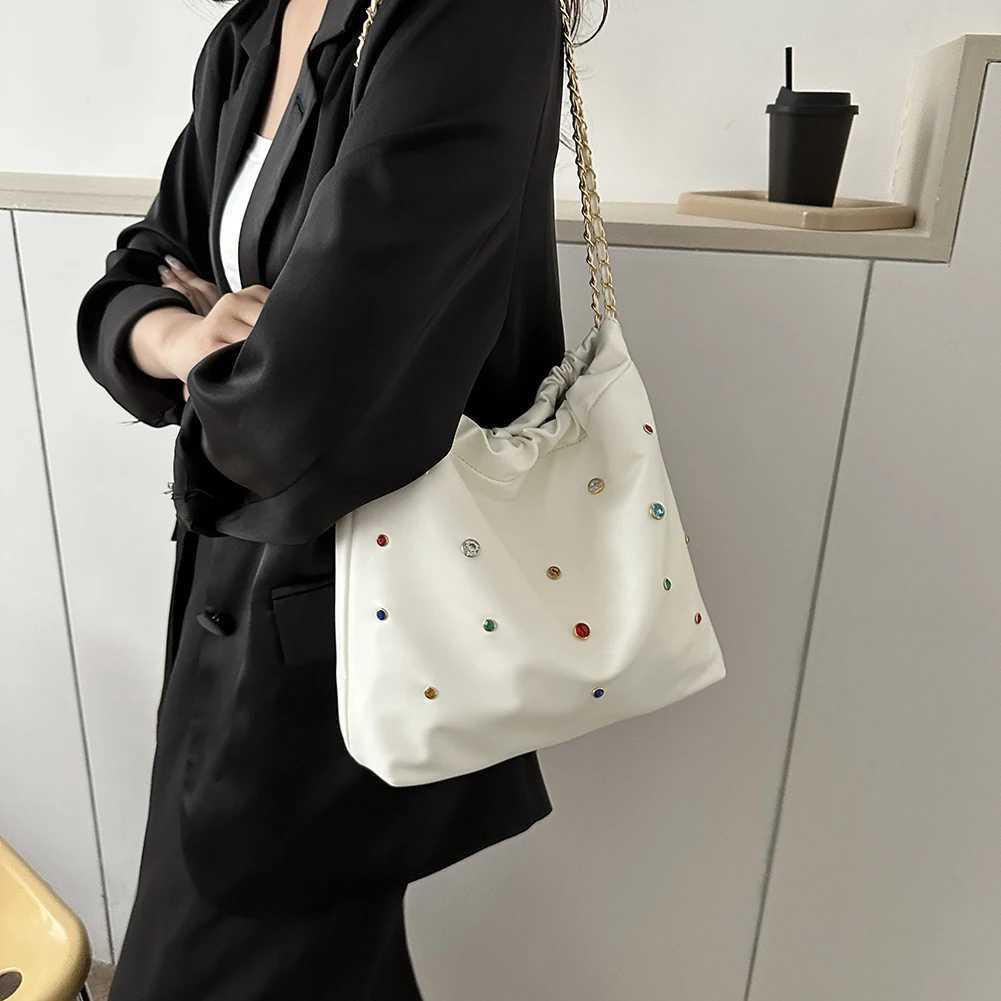 Womens shoulder bag PU leather casual fashion composite handbag large capacity chain homeless cross bag shopping bag Y250319