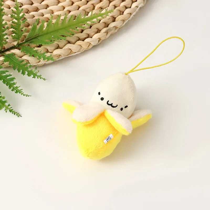 Creative Plush Banana Keychain Cute Little Fruit Doll Pendant Keychain Girl Packaging Decoration Student Books Accessories GiftXJ250319