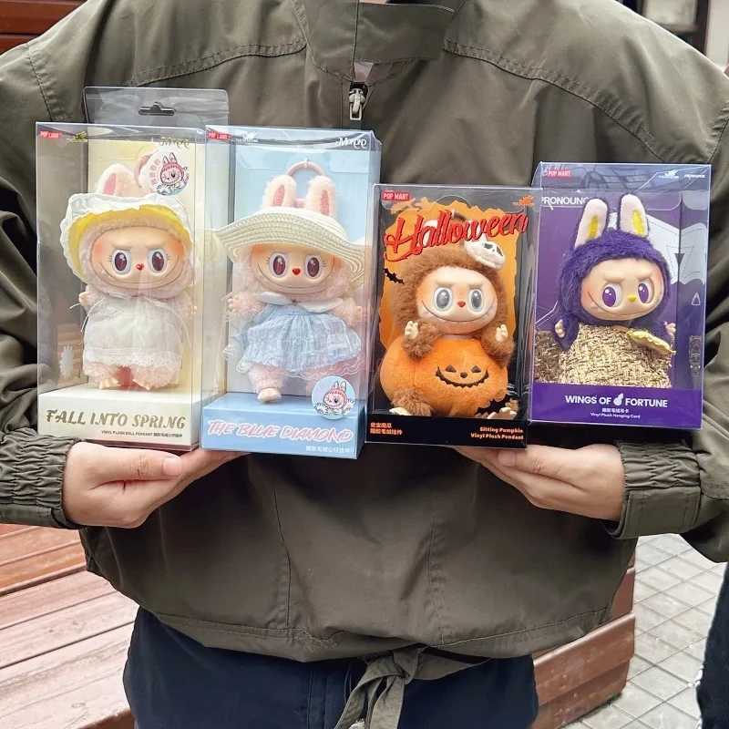 Inventory hot anime pictures Labubu has a seat series PVC pendant doll model toy Kawaii monster replication keychain toy birthday giftXJ250319