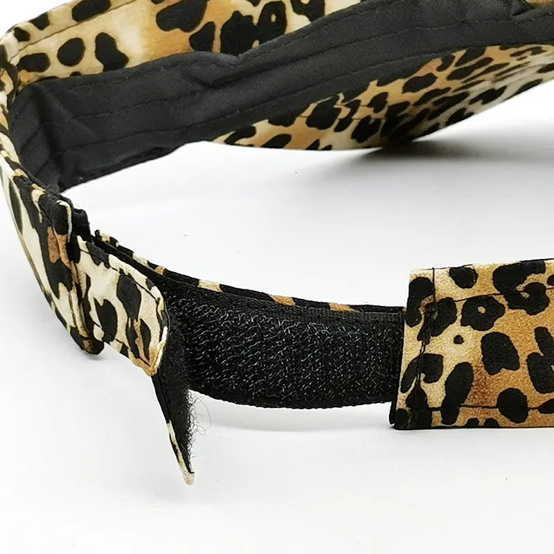 Summer Cotton Leopard Print Visors Baseball Cap Adjustable Sun Protection Cap For Men and Women 13 250320