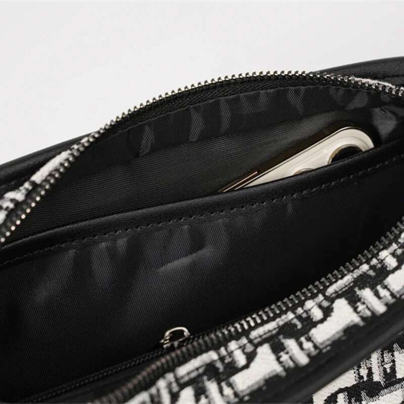 Fashion Men's Bag Jacquard Canvas Shoulder Messenger For Men Brand Designer Square Handbag Mens Sg Bags