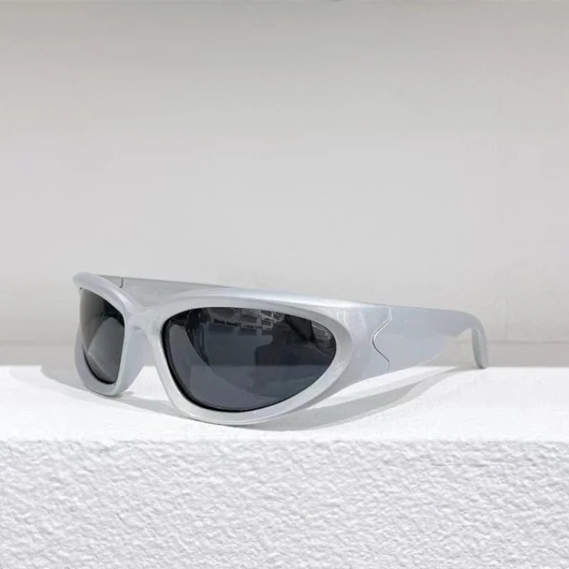 Y2K Sports Punk Sunglasses Women er Square Goggle Men Sun Glasses UV400 Colorful Mirror Fashion Eyewear 250320