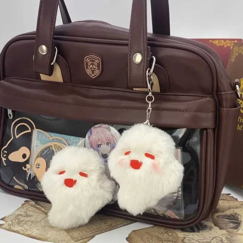 Halloween Ghost Doll Anime Keychain Cute Ghost Kawaii Plush Stuffed Cartoon Decoration Keychain Bag Pendant Kawaii Friends GiftXJ250319