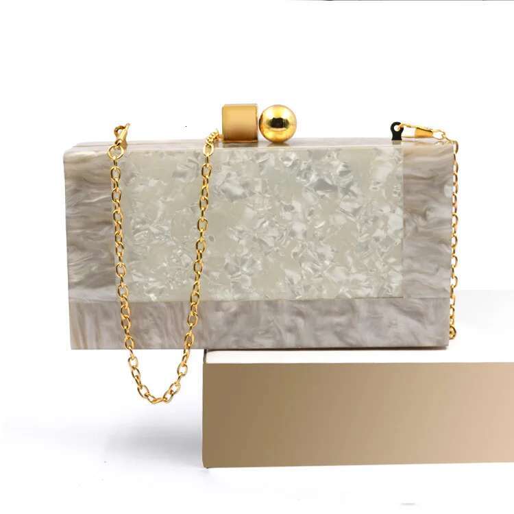Marbg Acrylic Evening Box Clutch Purse Handbags Women Bgas Designer Shoulder Crossbody Bags Banquet Sac A Main