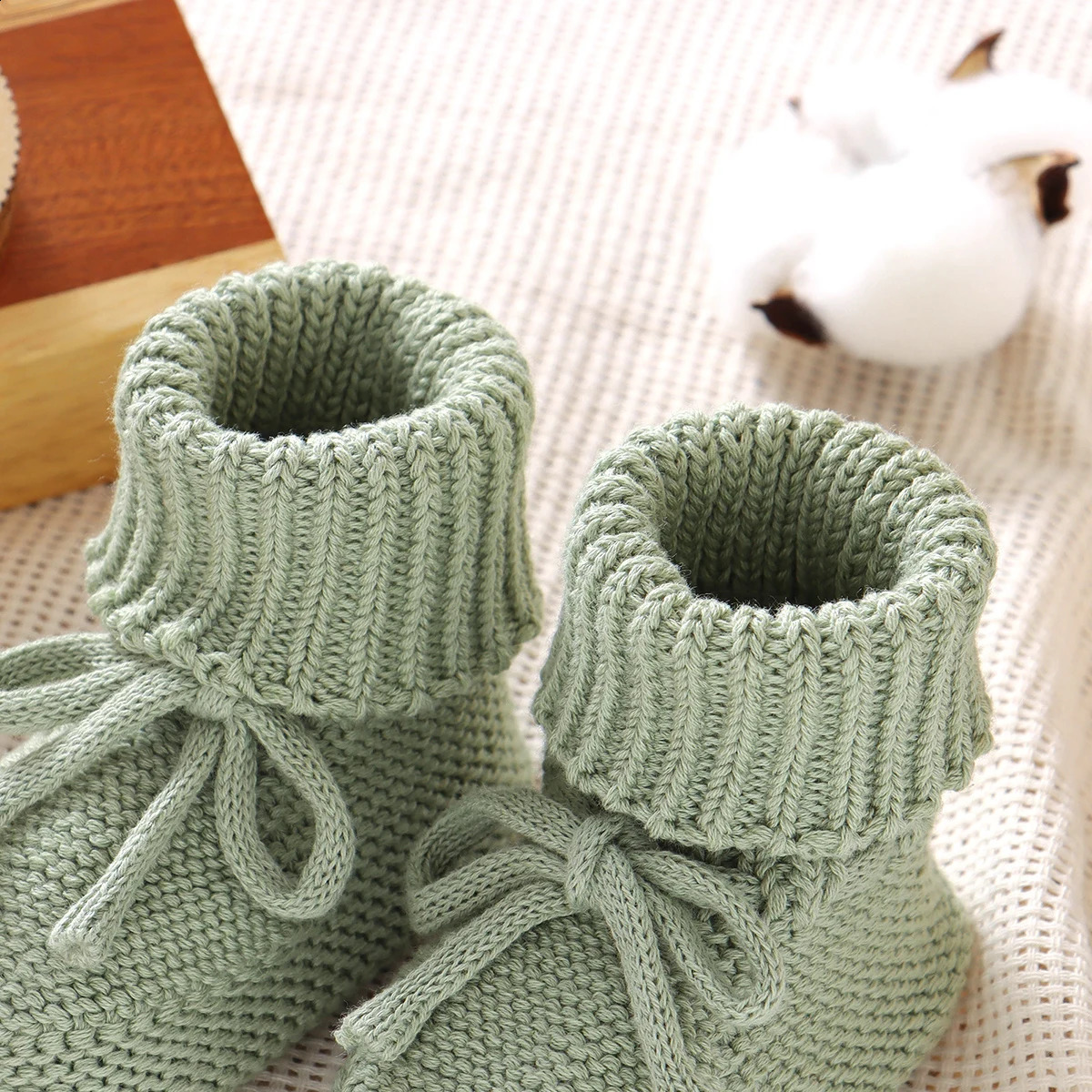 Baby First Walkers Breathable Anti-slip Knitted born Infant Boys Girls Solid Booties Prewalkers 0-18m Toddler Unisex Footwear 250319