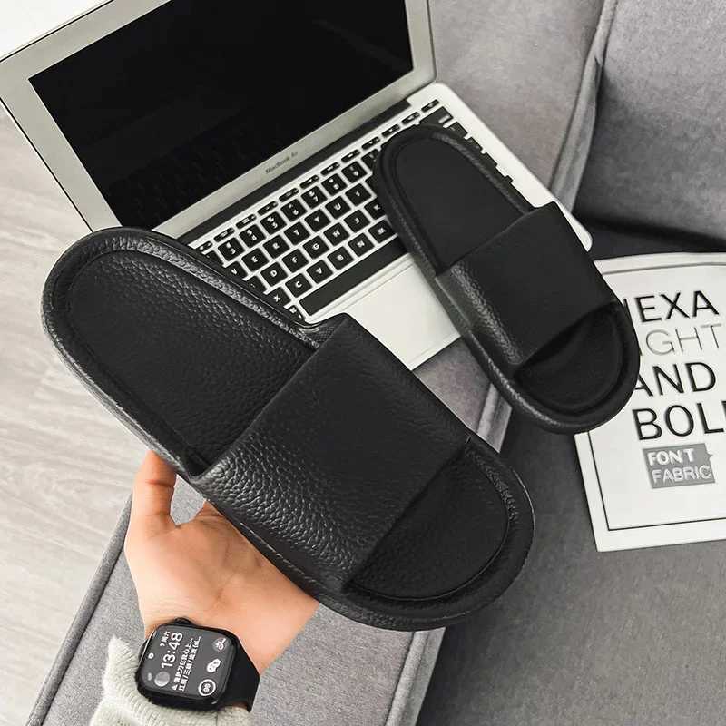 High quality simple slippers mens and study rooms his N-Slip soft Bott Bathro slippers his Wind Det couple drag Y250320