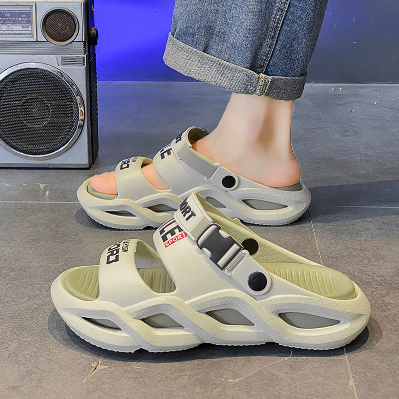 free shipping designer shoes Sandals for men New thick Athleisure sliders breathable and fashionable