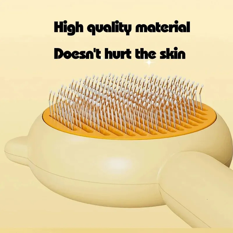 Pet Comb OneKey Hair Removal Cleaning Brush Magic Massage Grooming Needle Scratcher For Cat Dog Care Supplies 250318