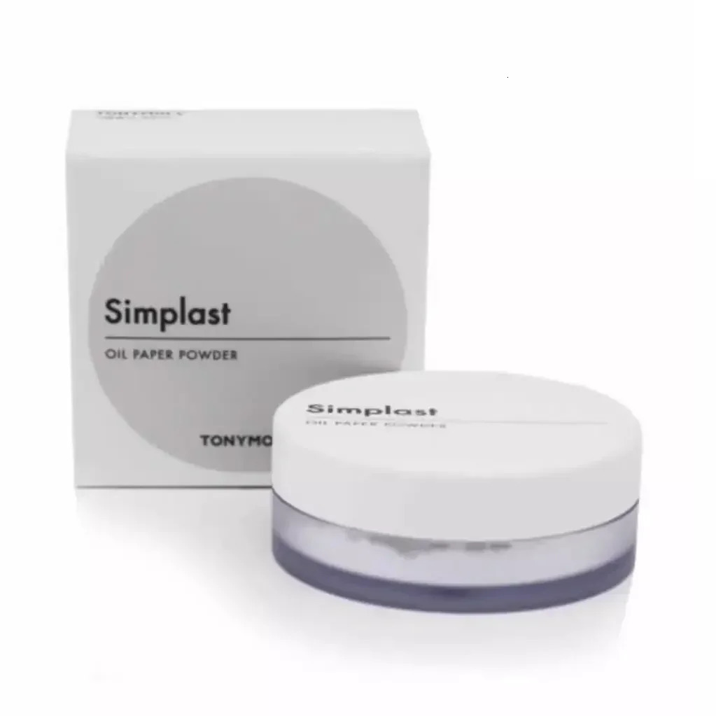 Original Makeup Tonymoly Simplast Loose Powder Durable Waterproof Invisible Hole Oil Control Matte Rare Cosmetics Beauty 250319