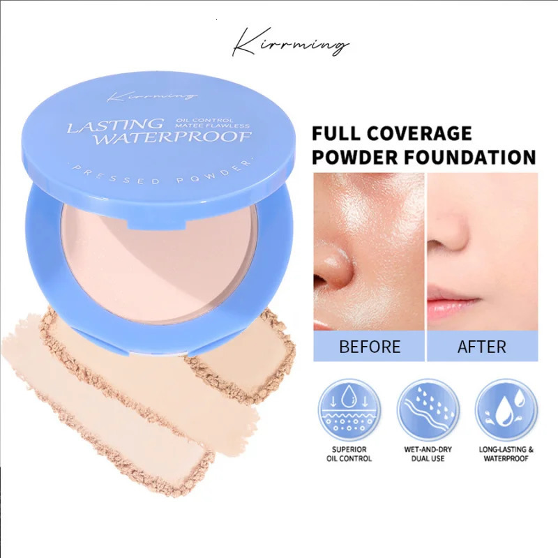 Only applicable for cross-border selling KirrmingPowder long-term waterproof oil control sealant matte makeup foreign exchange trading powder 250319