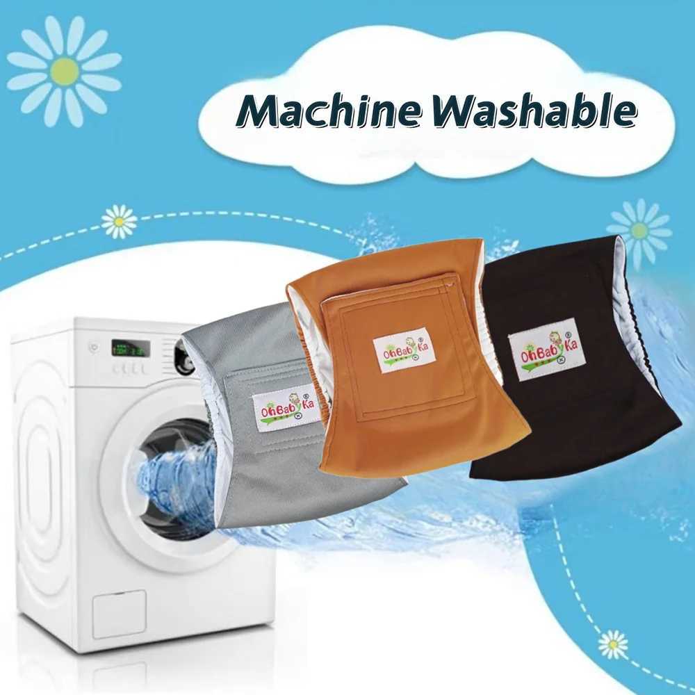 2 washable mens dog diapers diapers with belly straps comfortable packaging adjustable pet hygiene diapers reusable dog diapers Y250320
