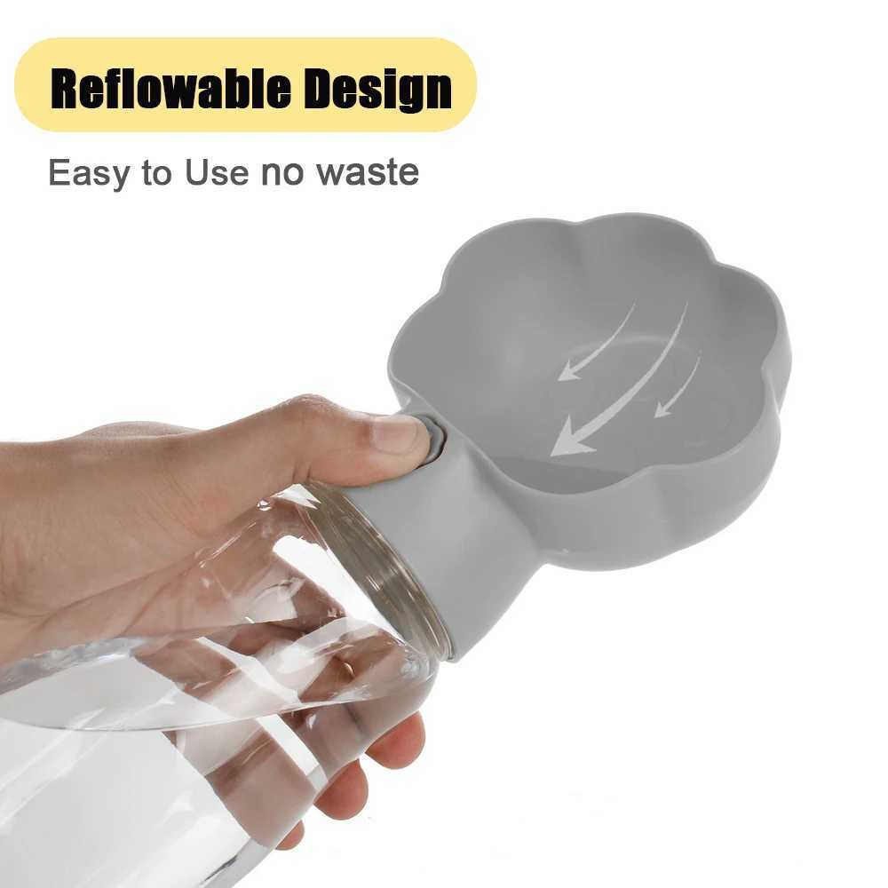 Portable pet beverage bottle with food and water storage container for small dogs cats and puppies Y250319