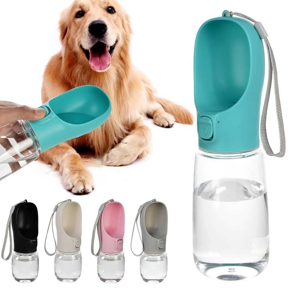 Pet Portable Dog Water Bottle for Small Large Dogs Cats Outdoor Hiking Leakproof Puppy Drinking Bowls Golden Retriever Supplies Y250319