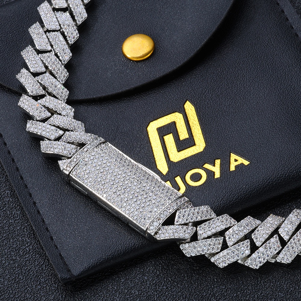 Luxury 16mm Sterg-Sier VVS Moissanite Cubic Chains in 10k & 14k Gold for Men's Fashion Statement Jewelry
