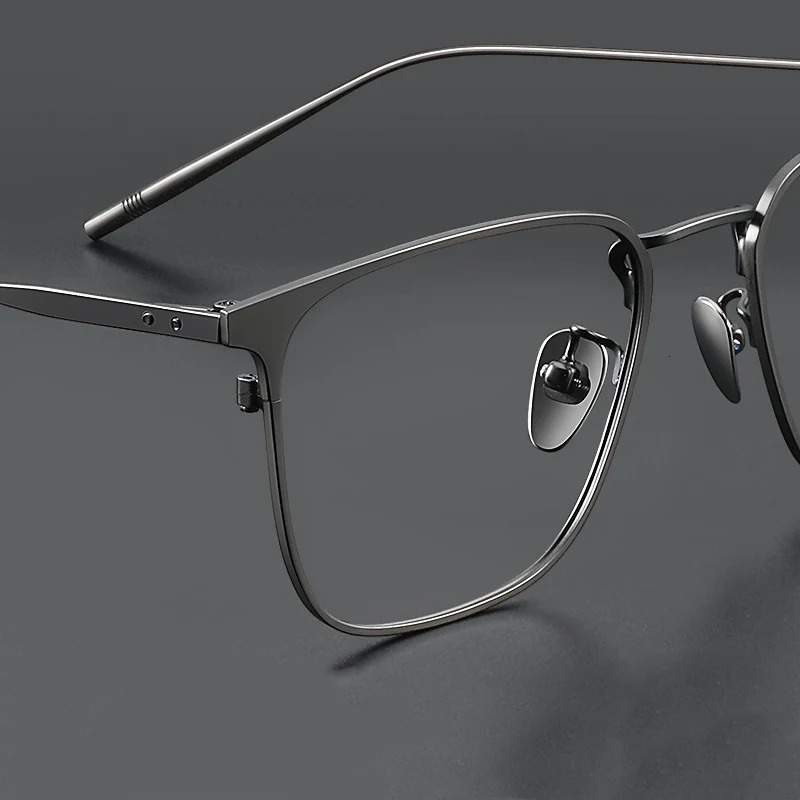 54mm Pure Myopia Hyperopia Glasses Frame Mens Business Retro Anti Blue Light Radiation Eyewear Prescription 250228