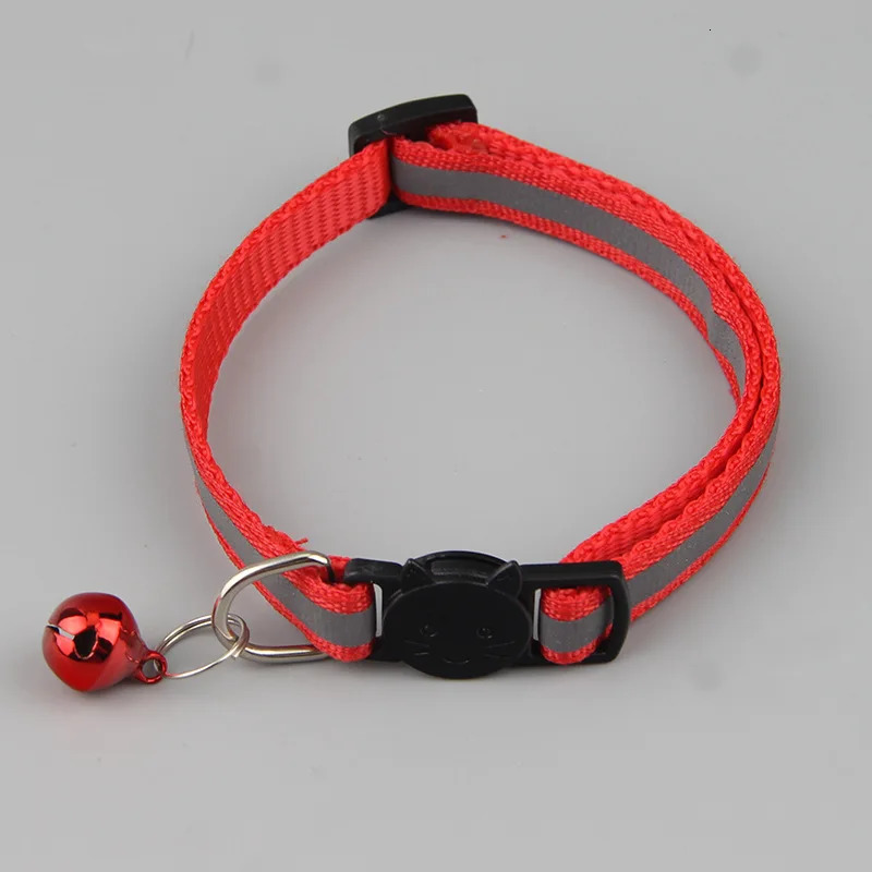 12 colors of reflective cat collars adjustable dog and pet for cats dogs 250320
