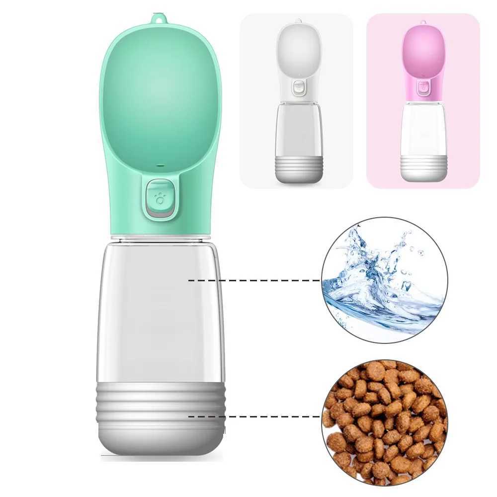 Portable dog water bottle food and water container used for dog pet feeders bowls outdoor travel beverage bowls drinking bowls water dispensers Y25031